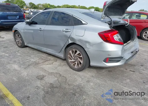 2018 Honda Civic Ex from USA, damaged, VIN 2HGFC2F77JH587037